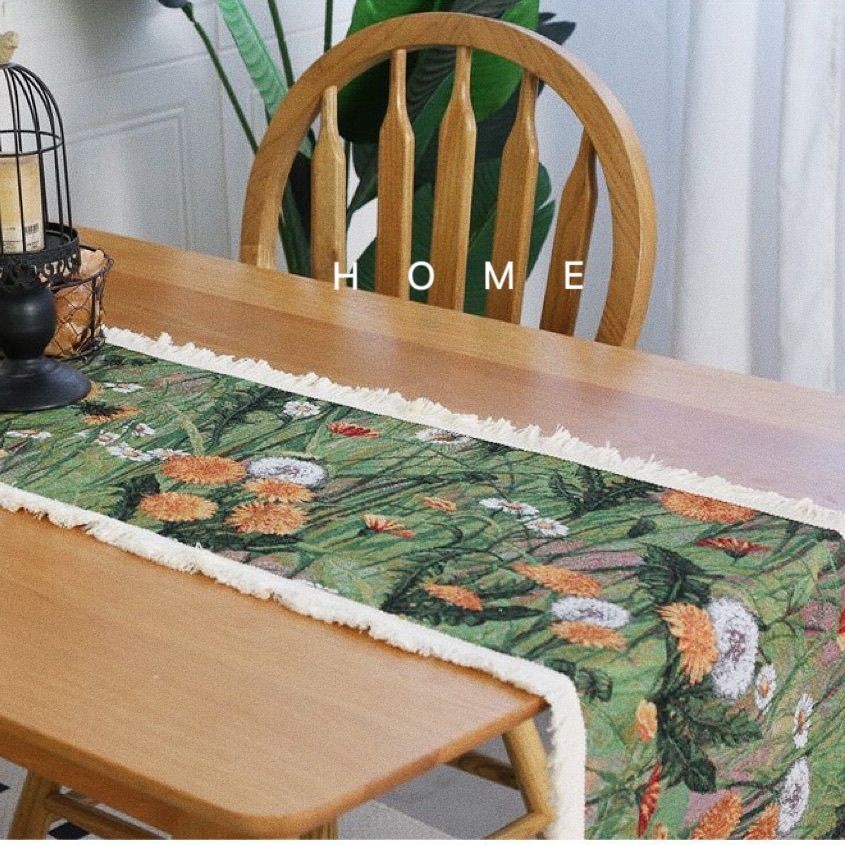 餐桌桌旗輕奢高級簡約現代桌巾長條桌布裝飾布蓋布北歐高級感旗布