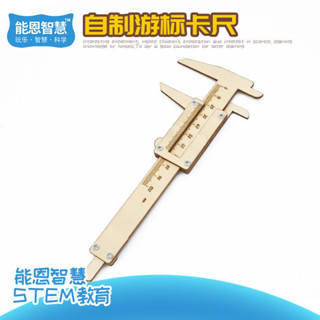 🌈「能恩智慧科學小實驗」大兒童科學實驗器材手工卡尺小學生自製遊標尺學校模型教具