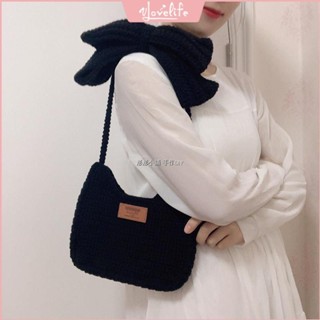 [Vlovelife]手工包包 手作 手作包包 DIY縫紉編織包包 DIY材料包 手工編織包diy材料包毛線蝴蝶結單肩