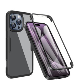 適用於 Iphone 13 14 15 16 Pro Max 16 Plus 13 迷你全覆蓋 2 合 1 螢幕保護膜