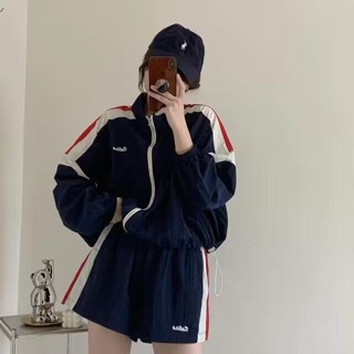 抗UV 防紫外線 防曬外套 戶外騎車釣魚防曬服 夏季新款韓版寬松休閑運動百搭氣質顯瘦撞色防曬棒球服套裝女