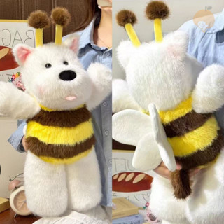 正版 會跑步的蜜蜂西高地小狗玩偶 可愛 蜜蜂狗 毛絨玩具 西高地小狗 女生陪睡抱枕 生日禮物