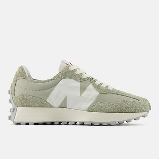 New Balance 男女 休閒鞋 運動 經典 復古 NB 327 D楦 麂皮 舒適 穿搭 抹茶綠 [U327LM]