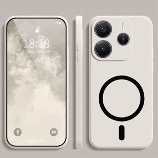 XIAOMI REDMI 小米紅米 NOTE 14 5G 4G 外殼手機殼保護套帶磁性無線充電器貼紙