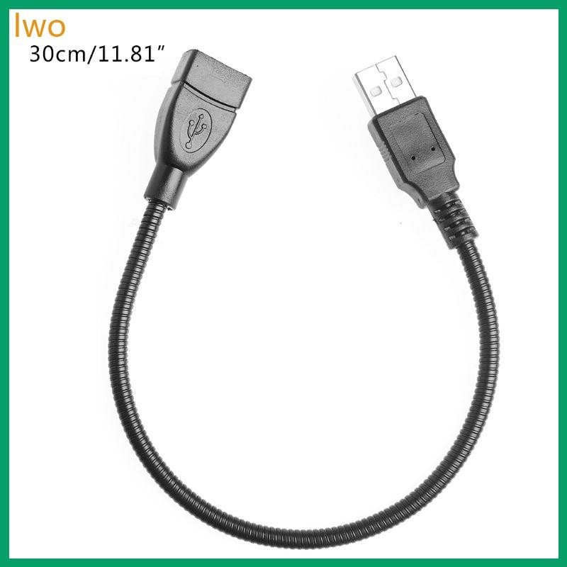 Iwo USB 2 0 公對母數據線延長線適用於筆記本電腦攝像頭 30 厘米