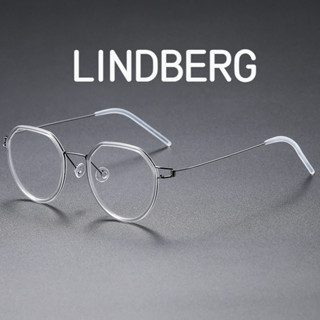 【Ti鈦眼鏡】Lindberg純鈦眼鏡框 無螺絲光學眼鏡架 林德伯格GILLIAN 男女士復古圓形板材眼鏡 丹麥大牌同款