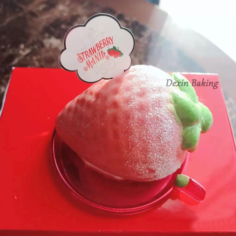 8連15連草莓仿真水果法式慕斯模 西點烘焙巧克力蛋糕矽膠烘焙工具