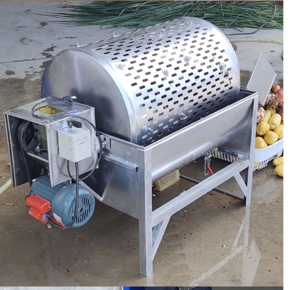 【臺灣專供】小型家用不鏽鋼自動清洗機紅薯土豆蓮藕洋芋蘿蔔清洗去泥機洗薯機