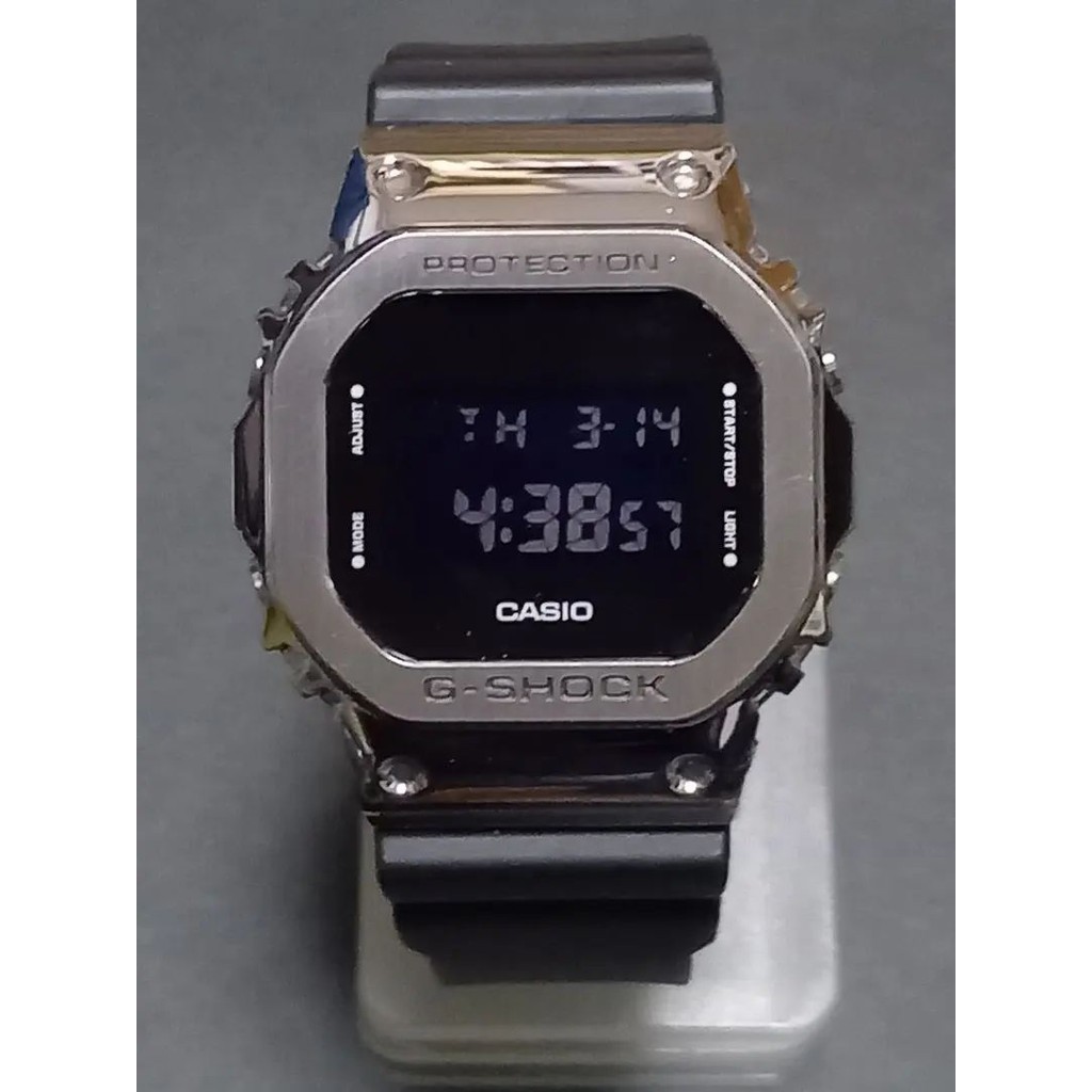 CASIO 錶圈 GM-5600 G-SHOCK 銀 金屬 日本直送 二手