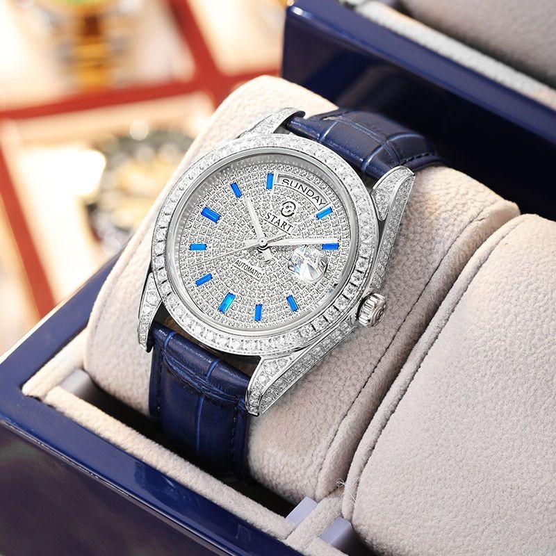 【專櫃】START斯達特滿天星手錶官方旗艦店瑞士男表風格莫桑鑽手錶機械錶