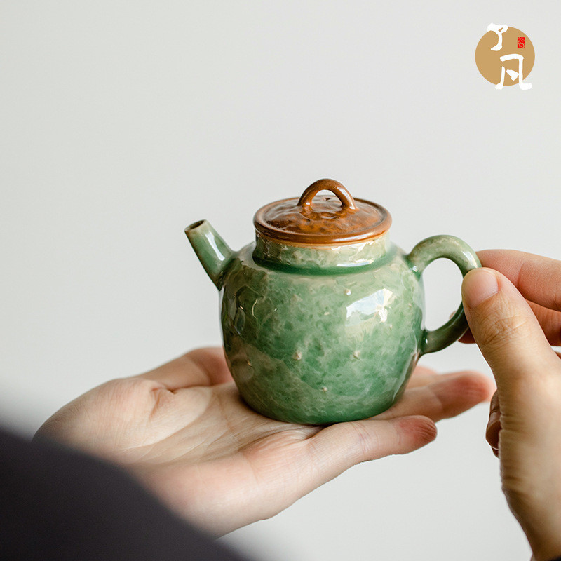 【了凡】結晶釉家小藝壺 用過濾茶壺 中式功夫茶具 陶瓷茶水壺 沖茶器