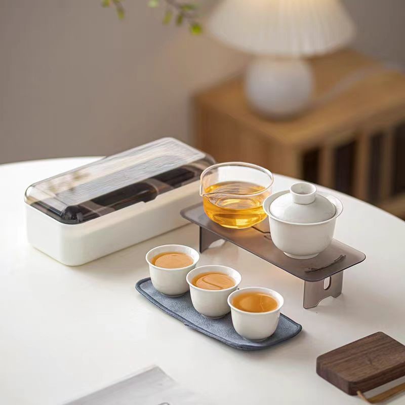 茶具組 茶壺 茶杯 戶外便攜式旅行茶具 陶瓷快客杯 商務禮品