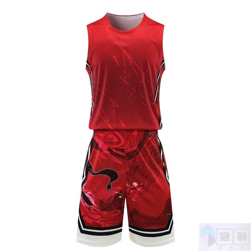 【冠羽】籃球服套裝男比賽運動背心大碼球衣籃球隊服女  印製快速設計出圖