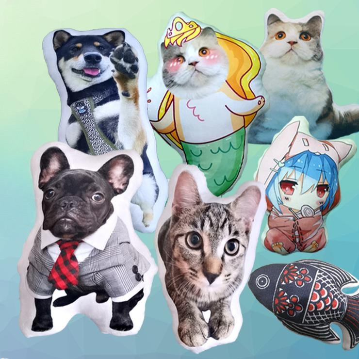 客製化【抱枕】寵物異形diy訂製 抱枕 3D照片來圖定做 紀念貓咪狗 仿真 創意 禮品公仔