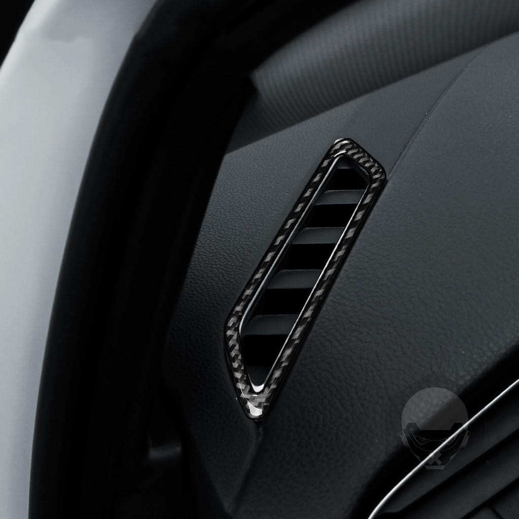 真碳纖維 VW 福斯 八代 GOLF8  GTI TDI 碳纖維內飾改裝儀表台出風口框貼紙汽車配件