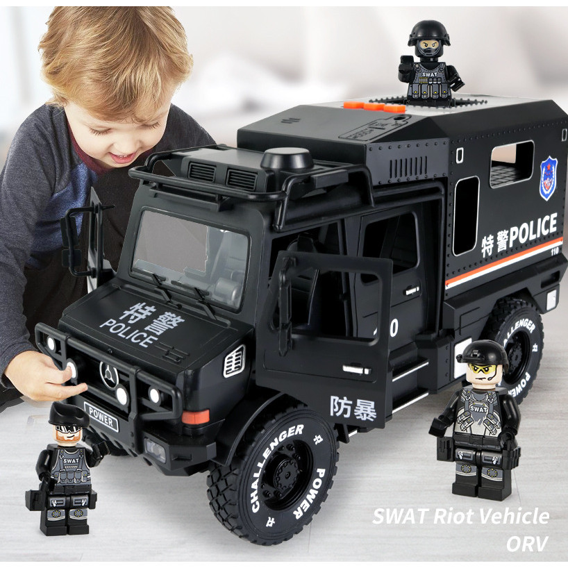 烏尼莫克奔馳大號越野車兒童旅行車玩具模型仿真特警車男孩玩具車