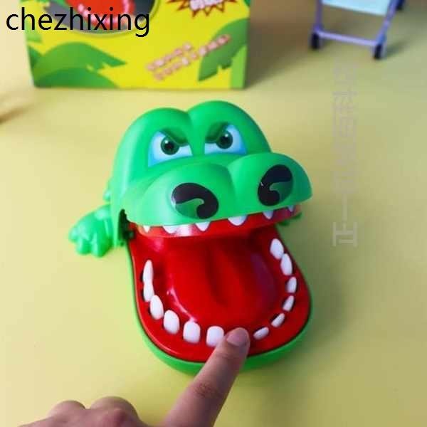 咬手鱷魚課堂按牙齒按牙齒教具互動,玩具手指咬兒童玩幼兒園互動
