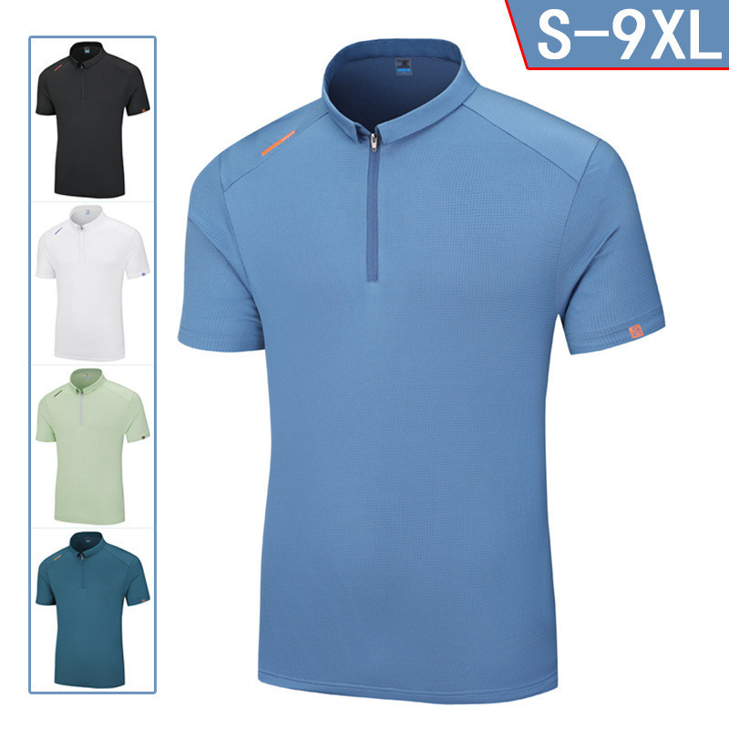 S-9XL 大碼POLO衫男 大尺碼POLO衫 冰絲 polo衫 排汗衫 男 冰絲襯衫短袖 Polo衫上衣 運動速乾短袖
