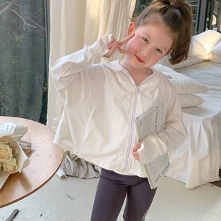 🌈Smile Kids🌈女童防曬衣 臺灣出貨 女童防曬衣夏季新款戶外女寶寶防曬服空調衫兒童皮膚衣冰絲薄款