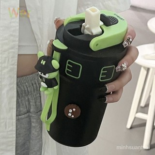 🔥 熱賣 高顔值網紅咖啡杯316不銹鋼雙飲保冷熱水杯子喝水杯子隨行杯咖啡杯 保冰 飲料杯 動健身水壺 W