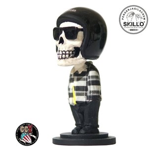 《美式工廠》SKILLO 手工製作 彩繪搖頭公仔 LJ Sunglasses BLK