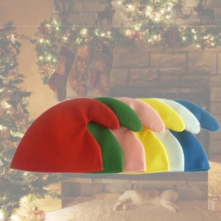 ✿ 聖誕帽舒適精靈帽子表演道具成人節日派對用品