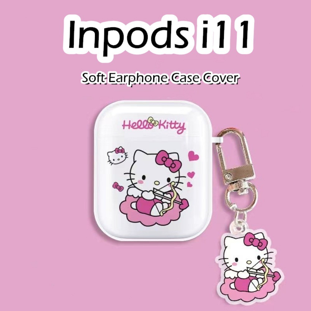 [高品質] 適用於 Inpods i11 保護套透明卡通軟矽膠耳機保護套保護套
