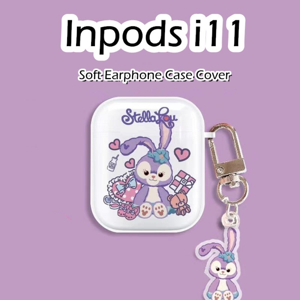 [有貨] 適用於 Inpods i11 Case 透明卡通軟矽膠耳機套外殼保護套