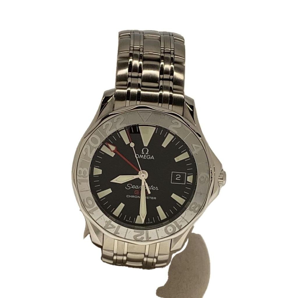 OMEGA 歐米茄 手錶 錶圈SEAMASTER男用 自動上鍊 GMT 日本直送 二手