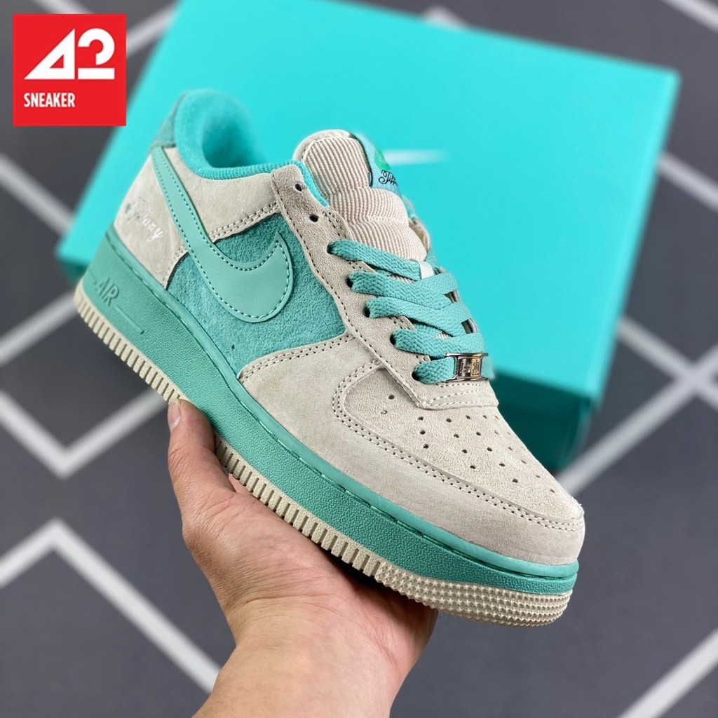 現貨 NK Tiffany x Air Force 1 Low 1837 Low Top 透氣防滑運動跑鞋籃球鞋戶外舒適