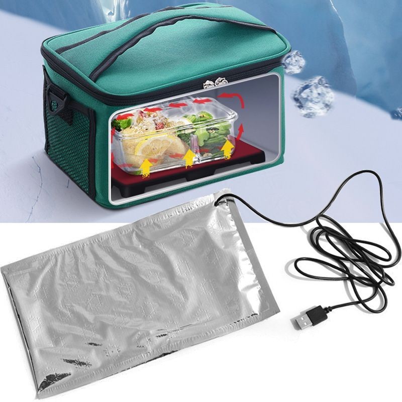 USB保溫袋 保熱恆溫器 保溫包 野餐便當包 背奶包 奶瓶飯盒包 備用加熱片