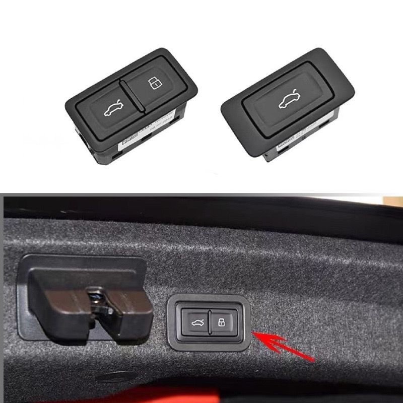Audi 13-18款Q3 Q5 A4L A6L後備箱開關 電動尾門開關按鍵 行李箱按鈕