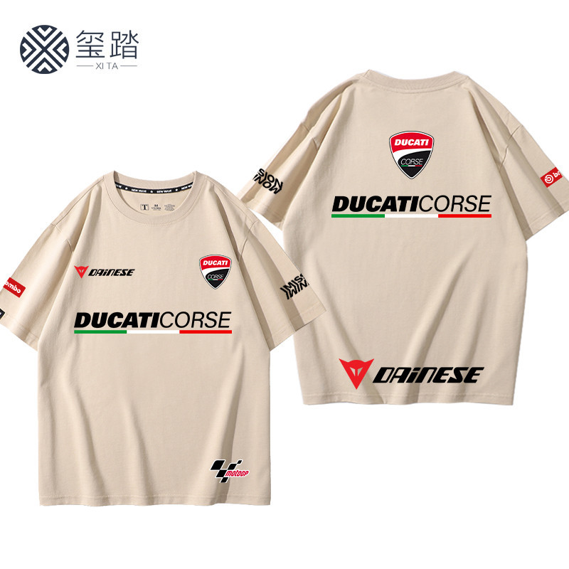 夏季杜卡迪機車T恤越野機車DUCATI車隊賽車T恤男騎行短袖衣服