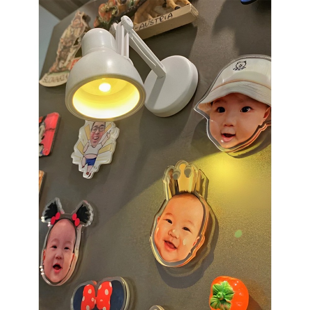 客製化【冰箱貼】照片定製冰箱貼寶寶大頭貼磁鐵亞克力裝飾人像卡通個性創意磁性