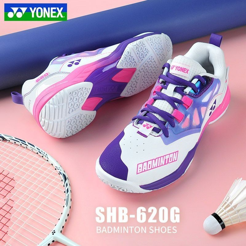 現貨  YONEX尤尼克斯羽毛球鞋 YY正品 防滑耐磨 粉色 女款 運動鞋子SHB620CR