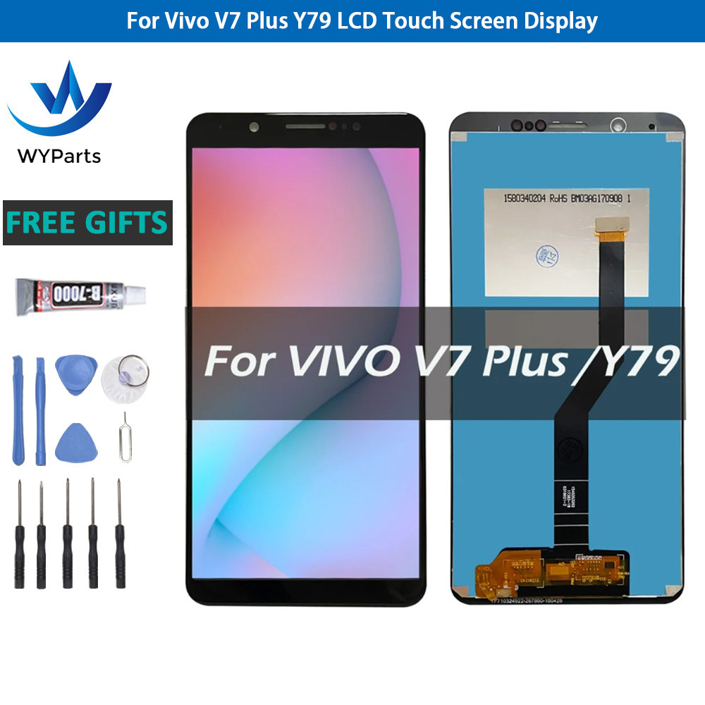 適用於 Vivo V7 Plus V7+ 1716 1850 Y79 LCD 顯示屏觸摸屏數字化儀更換