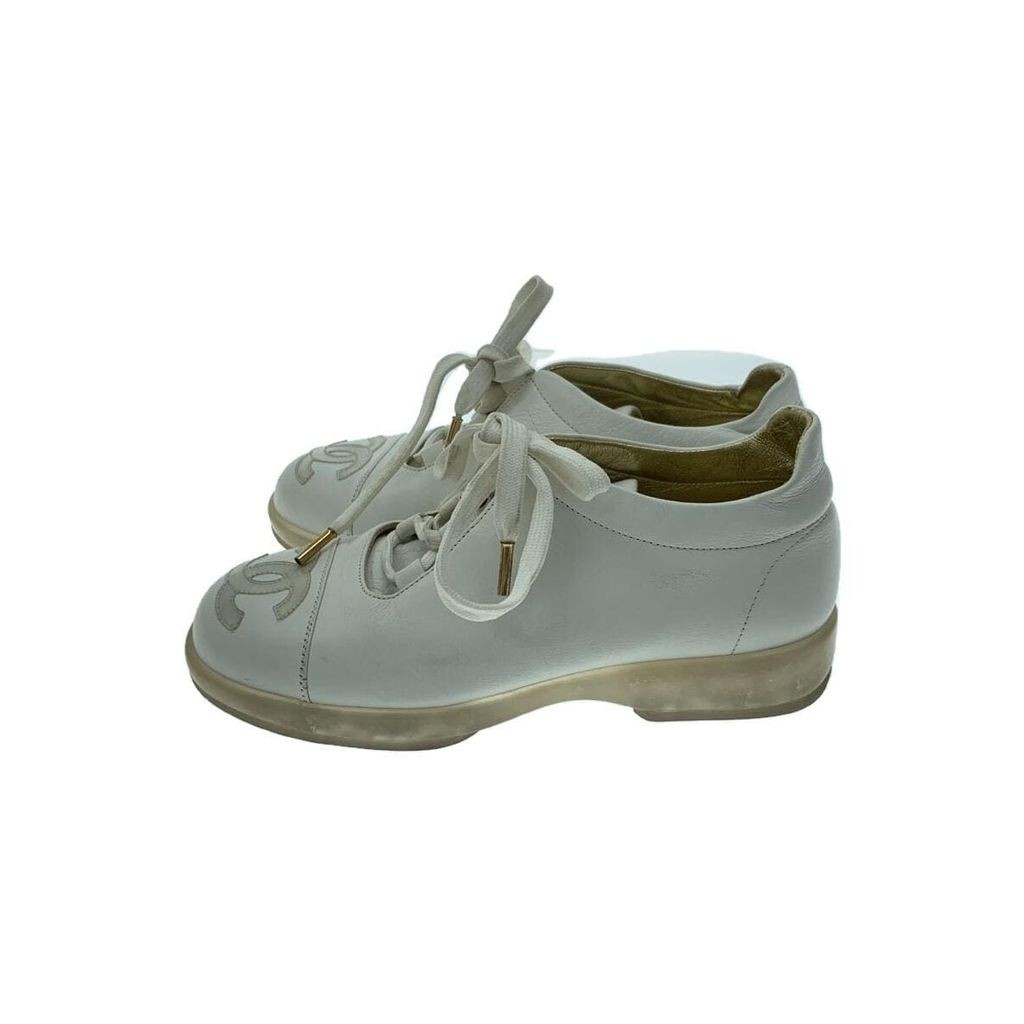 CHANEL 香奈兒 球鞋雙c標誌白色 日本直送 二手