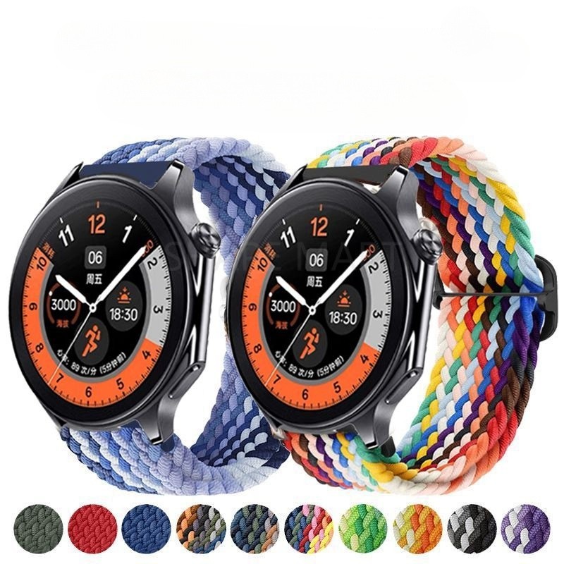 適用於OPPO Watch X錶帶編織尼龍錶帶4pro腕帶