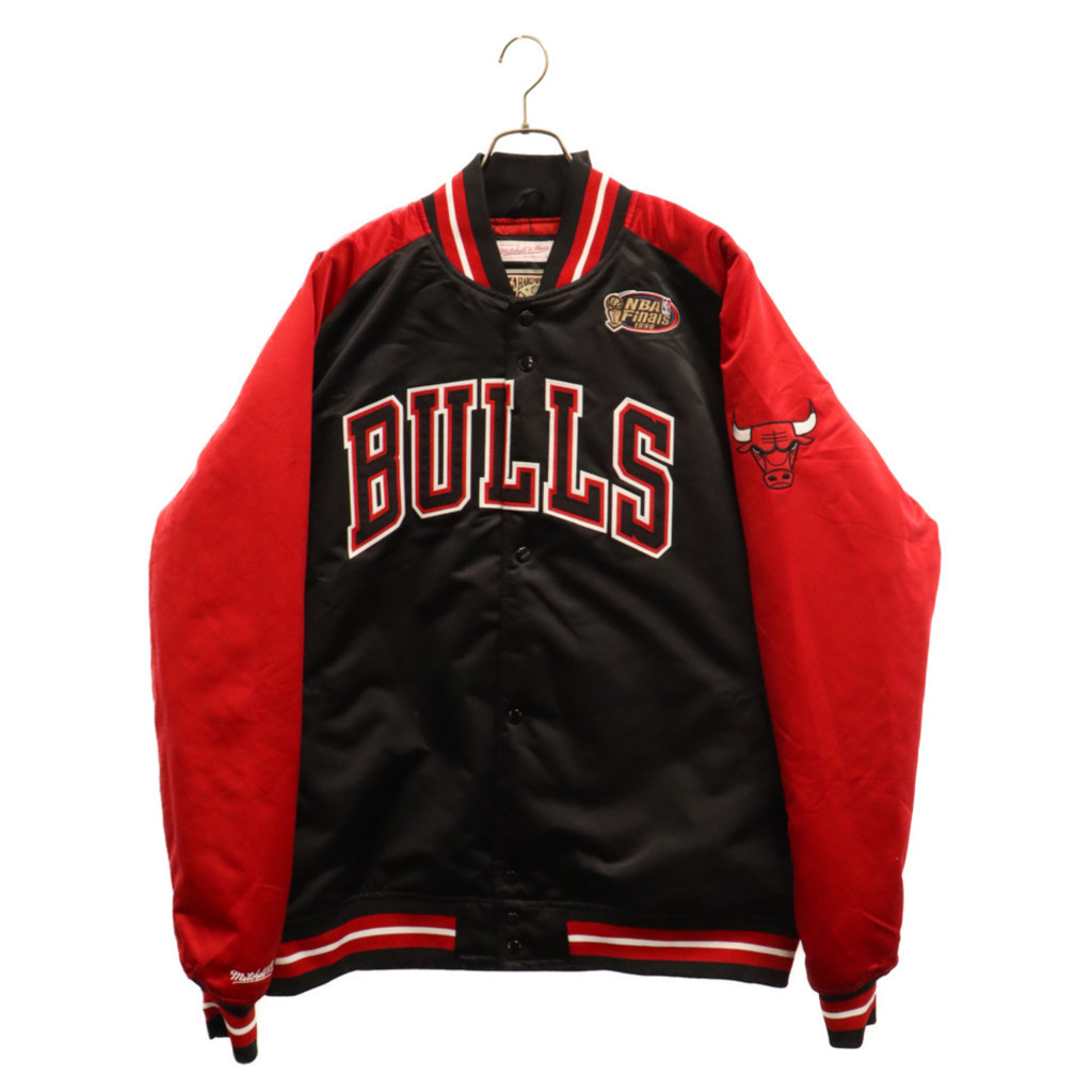 mitchell&amp;ness ina M O I Chica H AG夾克外套黑色 紅色 日本直送 二手