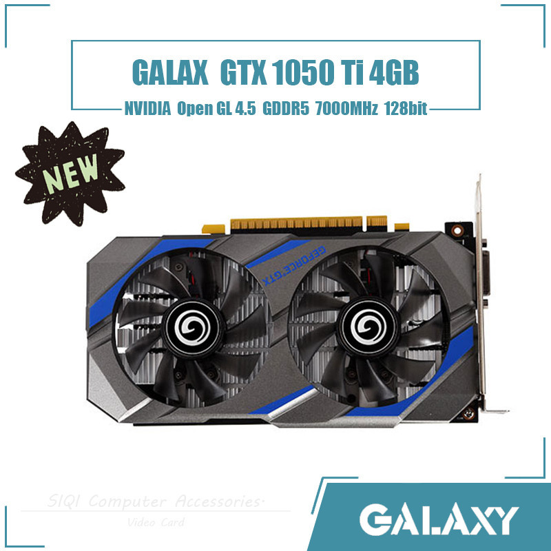 Galax GTX 1050 Ti 4GB 顯卡接口 PCI-E 3.0 容量 4GB Type GDDR5 Open