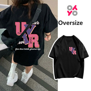 【YoYo】【隔日到貨】短袖 韓版上衣 Oversize上衣 純棉T恤 美式高街短t 套頭衫 女生衣服 男女可穿 短袖