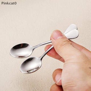 Pinkcat0 3/5 件不銹鋼迷你咖啡勺勺子咖啡茶冰淇淋勺甜點勺情侶廚房工具 TW