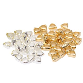 宏雲Hongyun-tc- (100pcs)14k包金散珠配件diy手工手串隔珠三角碎銀子手鏈串珠隔片碎銀幾兩