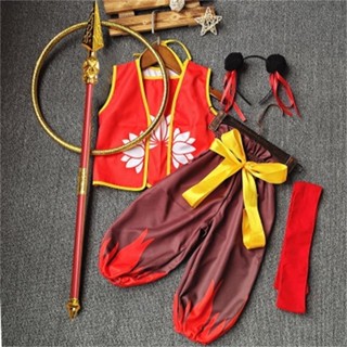 【臺灣出貨】哪吒同款衣服 兒童角色扮演 cos演出服裝 攝影服裝 哪吒道具 哪吒2道具 哪吒鬧海同款衣服