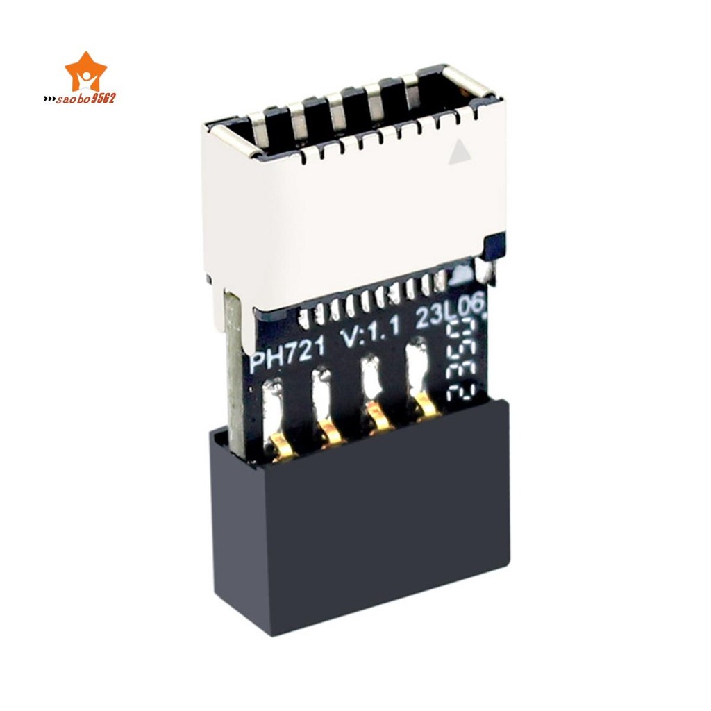 主板usb2.0 9Pin轉TYPE-E母轉接機箱TYPE-C插座9-Pin USB 2.0延長卡