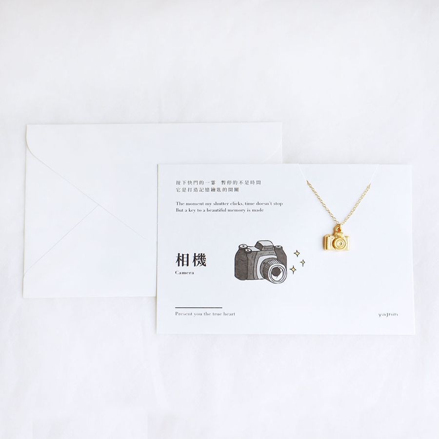 yajhih項鍊卡片Card Necklace/ 台灣文化/ 立體款/ 相機 eslite誠品