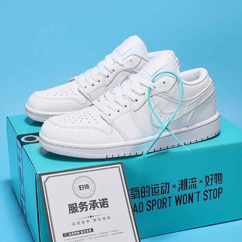 NIKEaj男鞋dunk菸灰板鞋aj1全白low低幫休閒空軍一號女鞋