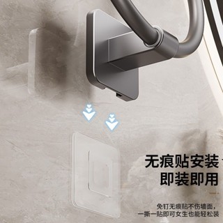 浴室用品【三貓優選】毛巾架免打孔太空鋁毛巾桿掛桿墻上衛生間置物架雙層毛巾架免浴室