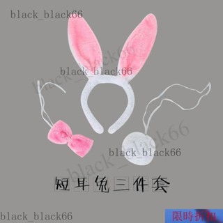 ✅臺灣出貨 動物三件套兒童節可愛頭飾兔子耳朵尾巴幼兒園表演區卡通頭箍道具