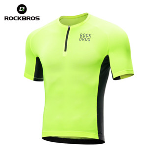 Rockbros 騎行服透氣帶背部 3 口袋排汗速乾騎行服減震柔軟輕便山地公路自行車裝備